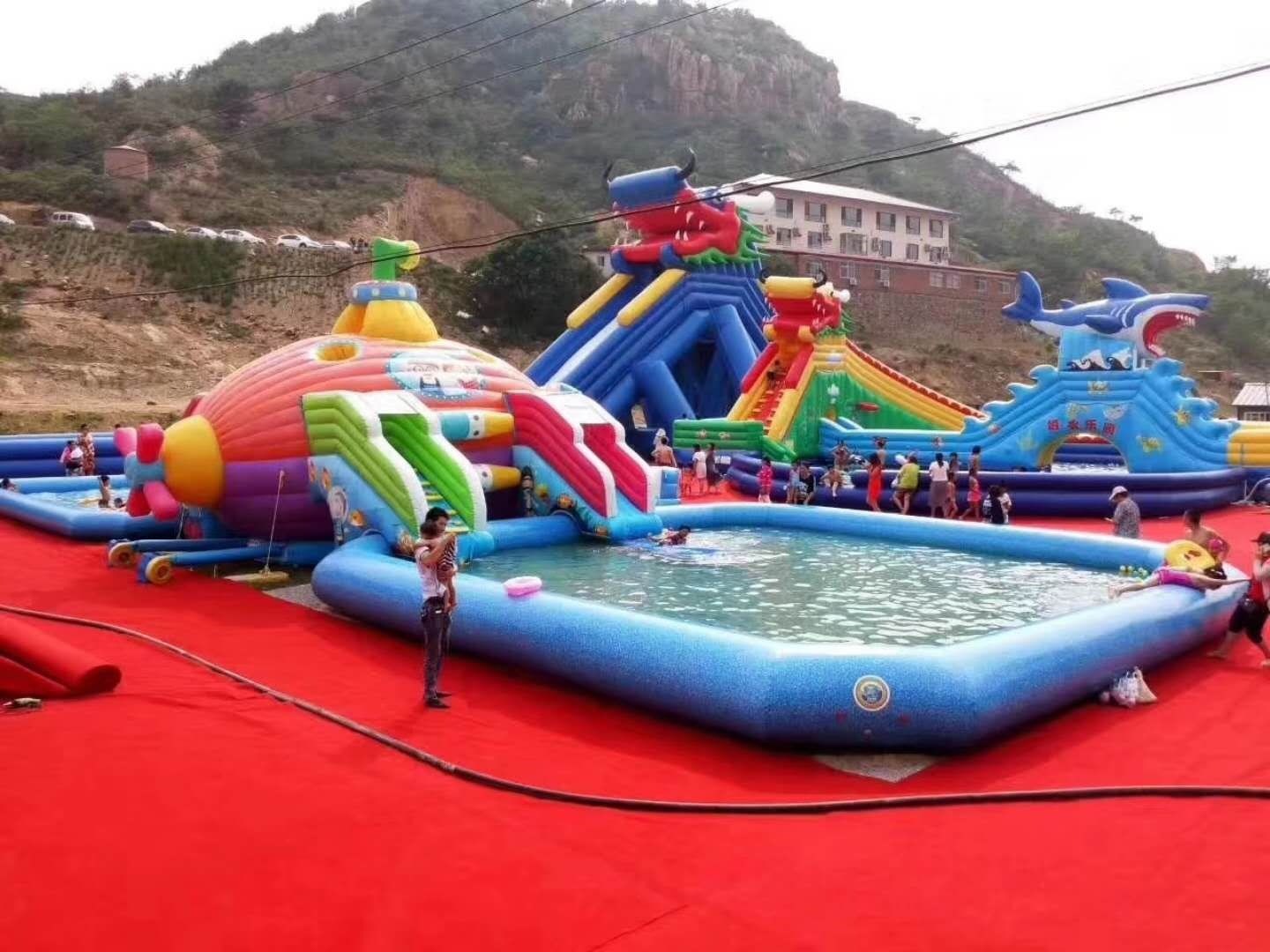 磐安深海潜艇儿童乐园充气游泳池